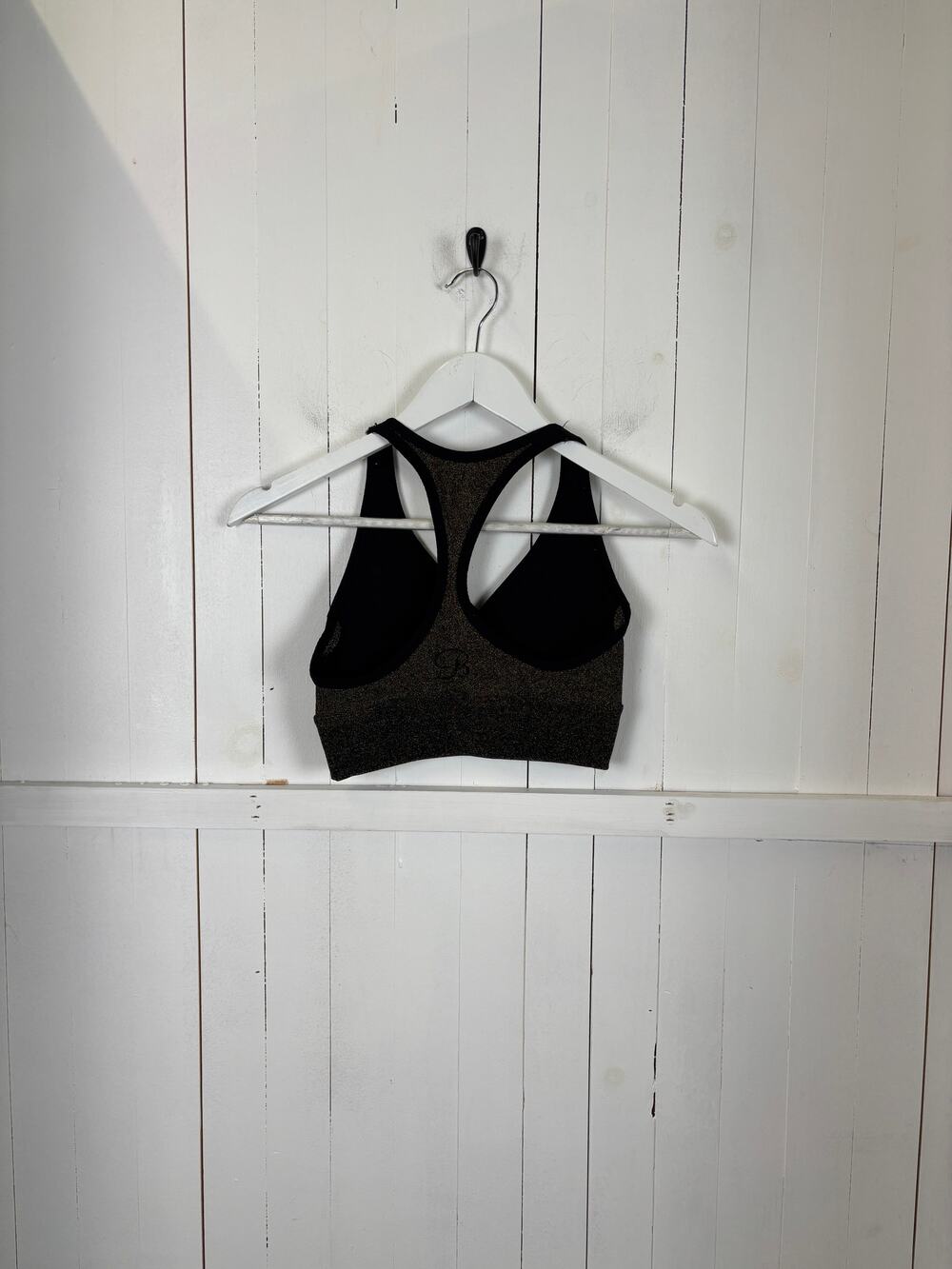 Nux Sensil Gold Sports Bra Women's Size S New Without Tags